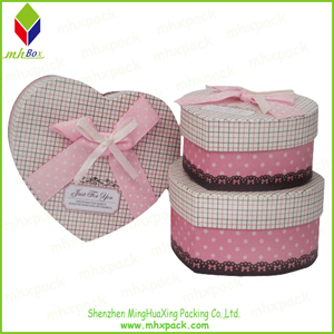 Custom Size Heart-Shaped Paper Packing Gift Box