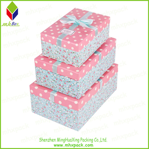 Flower Printing Paper Shoe Packaging Gift Box