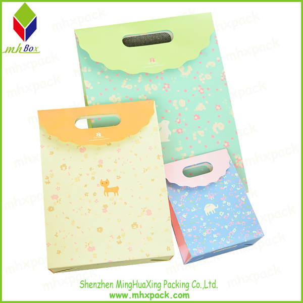 Paper Shopping Fashion Bag with Hole Handle
