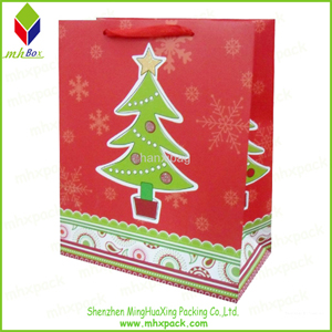 Christmas Tree Printing Shopping Paper Bag